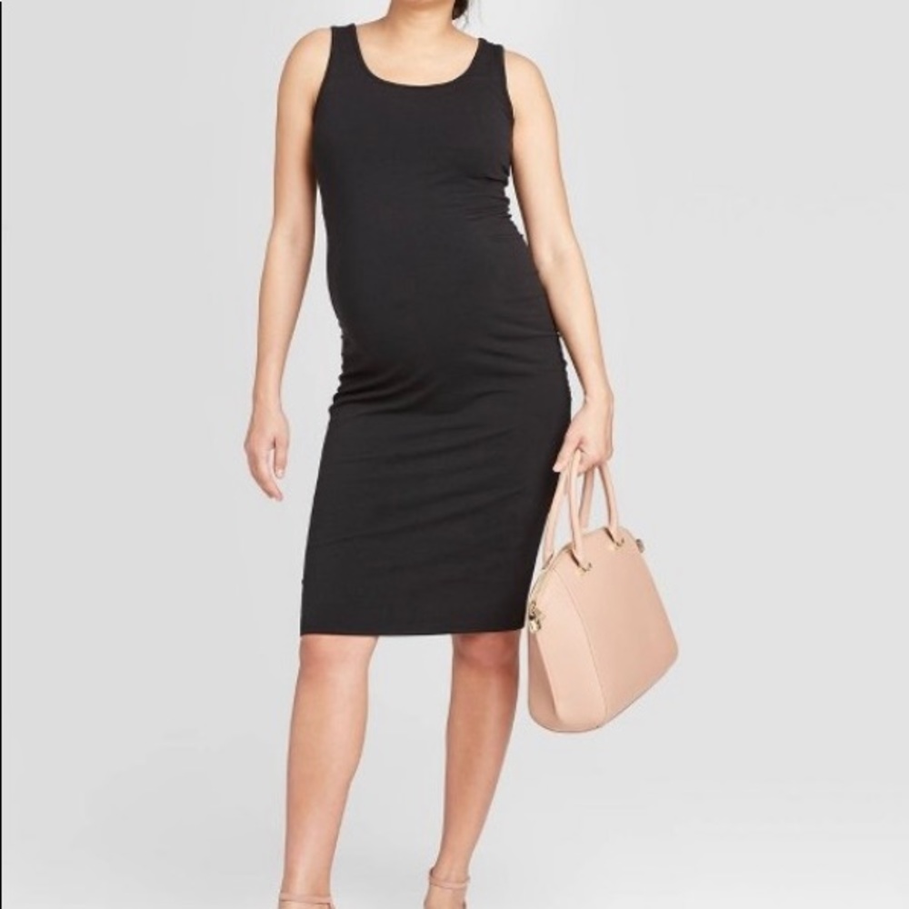 Black maternity dress